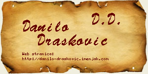 Danilo Drašković vizit kartica